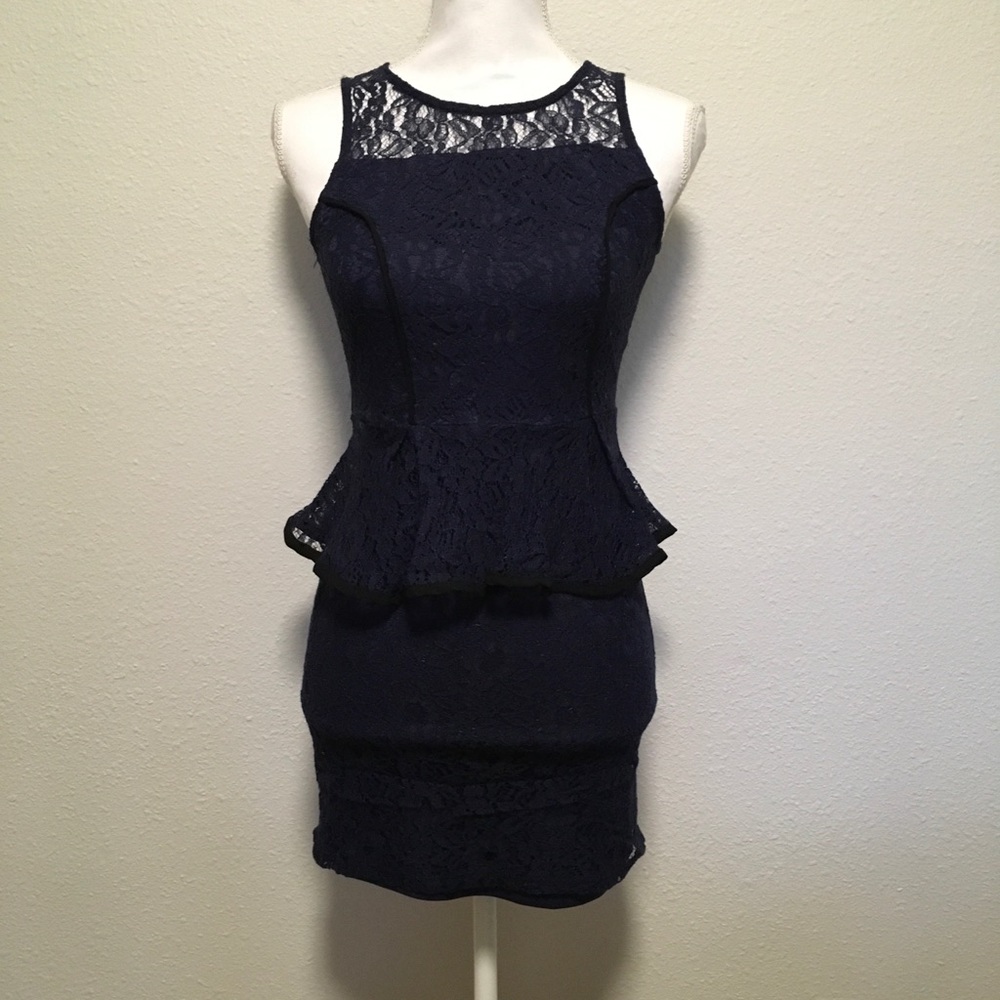 Xhilaration Peplum Lace Dress
